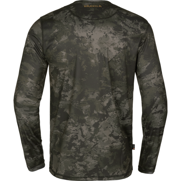 Tricou cu mânecă lungă pentru bărbați Härkila Noctyx Camo L/S T-shirt AXIS MSP Black 1