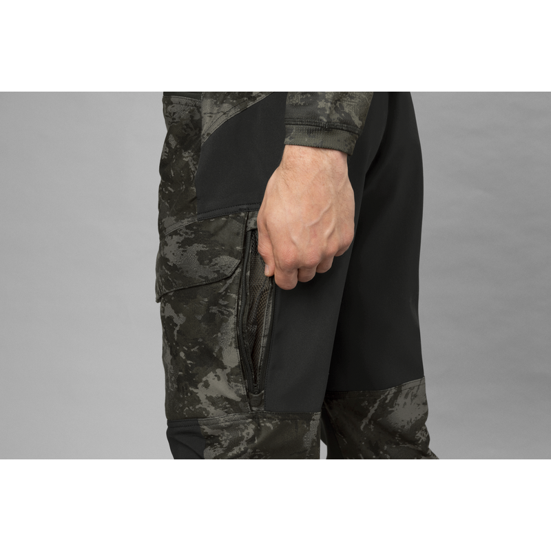 Pantaloni pentru bărbați Härkila Noctyx Camo Silent AXIS MSP Black/Black 4