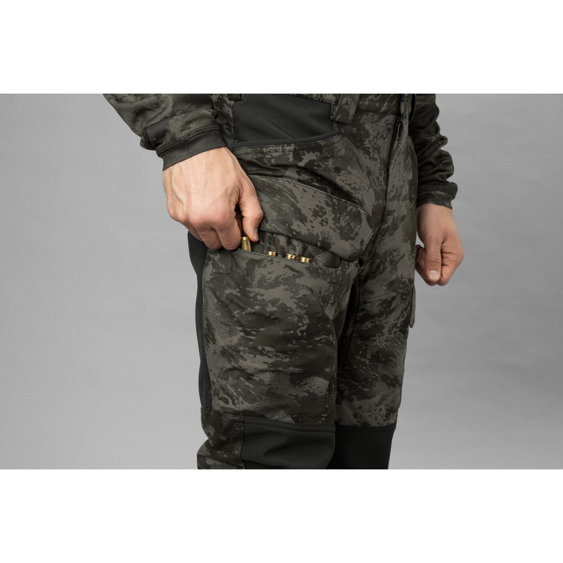 Pantaloni pentru bărbați Härkila Noctyx Camo Silent AXIS MSP Black/Black 6