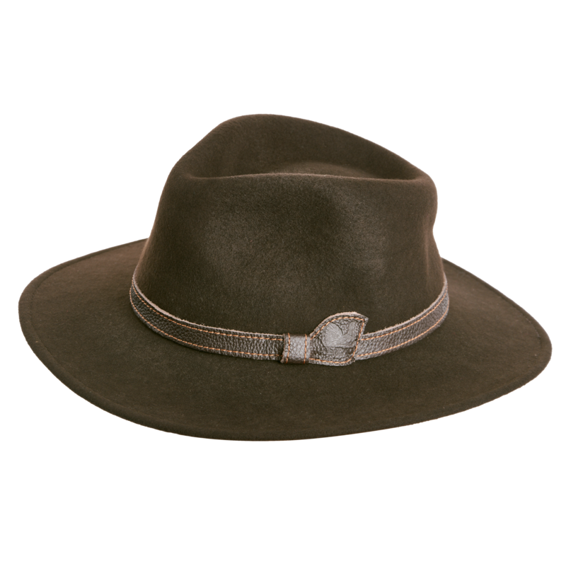 Hnedý klobúk TETRAO 57